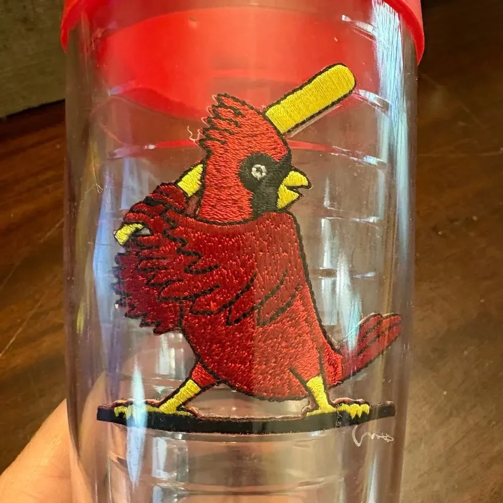 St Louis Cardinals Tumbler 16oz Insulated Travel Cup Mug With Red Lid MLB